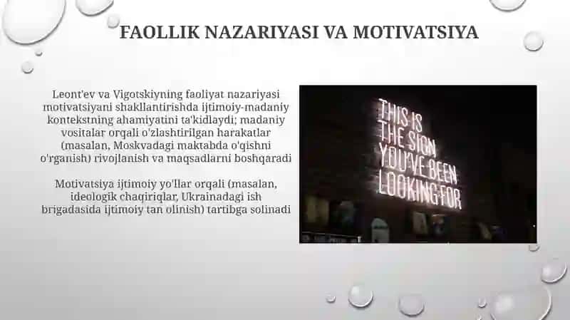 Faollik Nazariyasi va Motivatsiya 3
