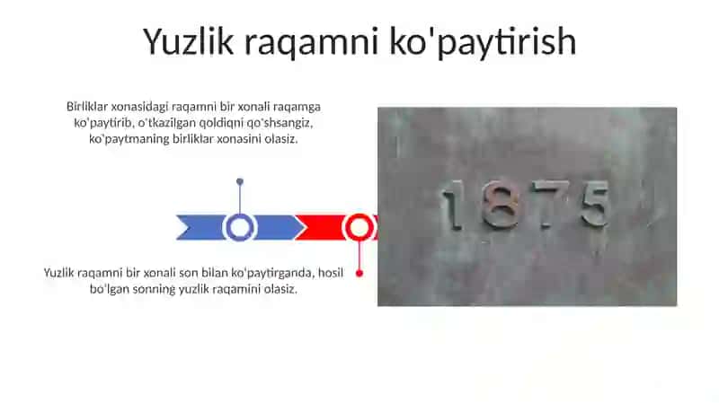 Uch xonali sonni bir xonali songa koʻpaytirish 3