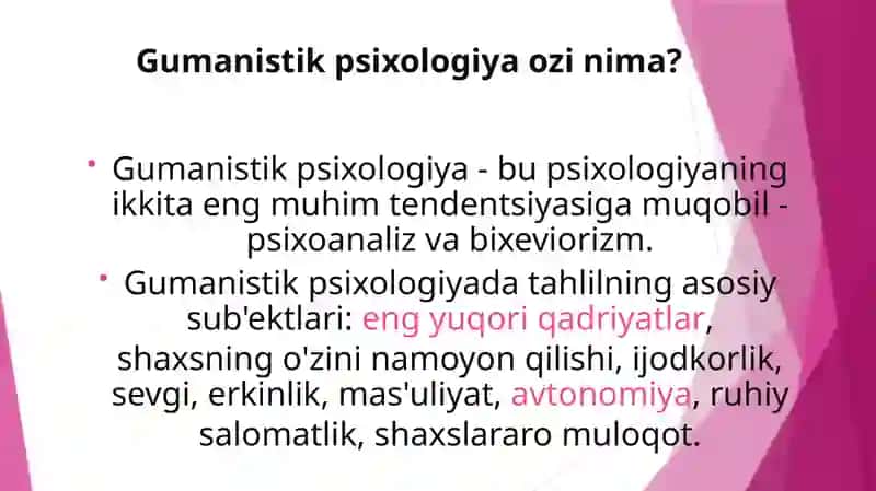 XX asrning ikkinchi yarmida yangi yo’nalishlarning paydo bo’lishi 3