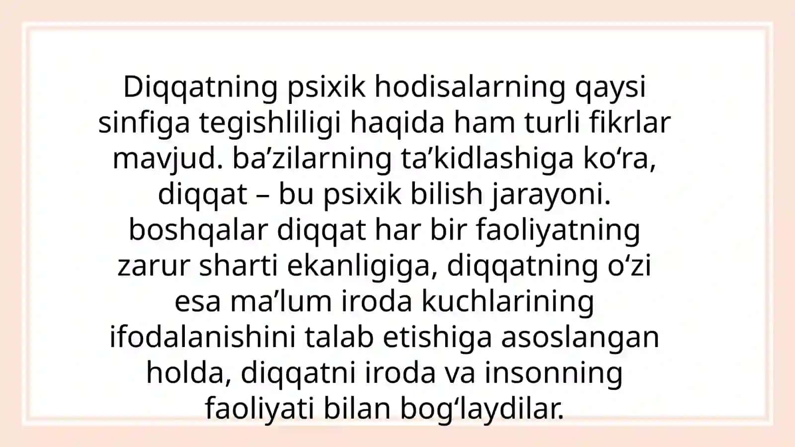 Ontaginezda diqqat rivojlanishining psixologik o'ziga hosliklari 3