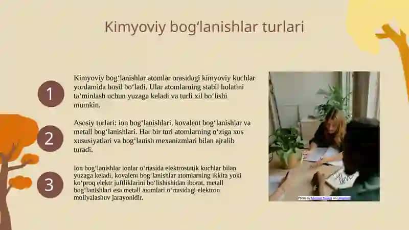 Kimyoviy bogʻlanishning xosil boʻlishi 3