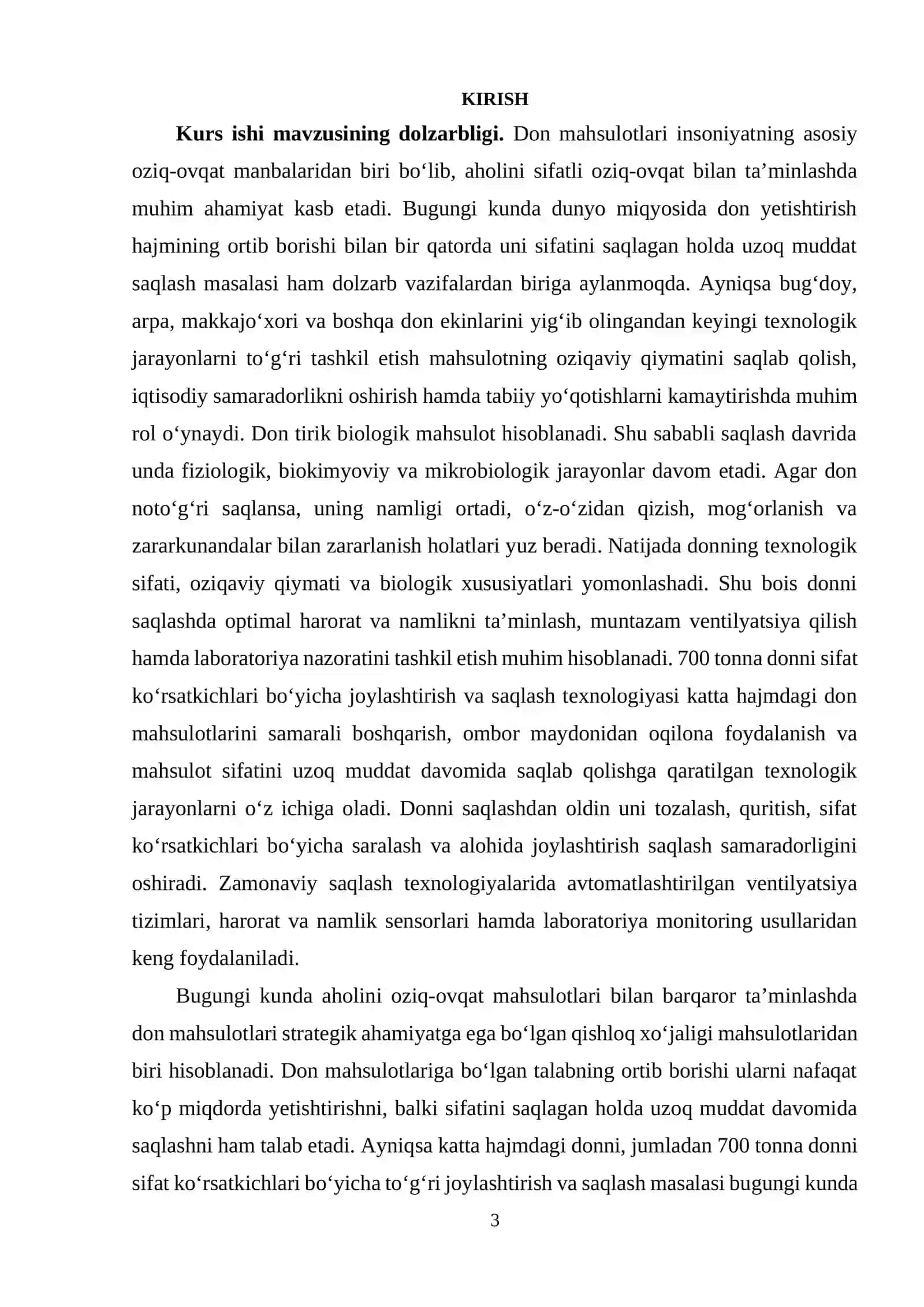 700 tonna donni sifat ko'rsatkichlari bo'yicha joylashtirish va saqlash texnalogiyasi 3
