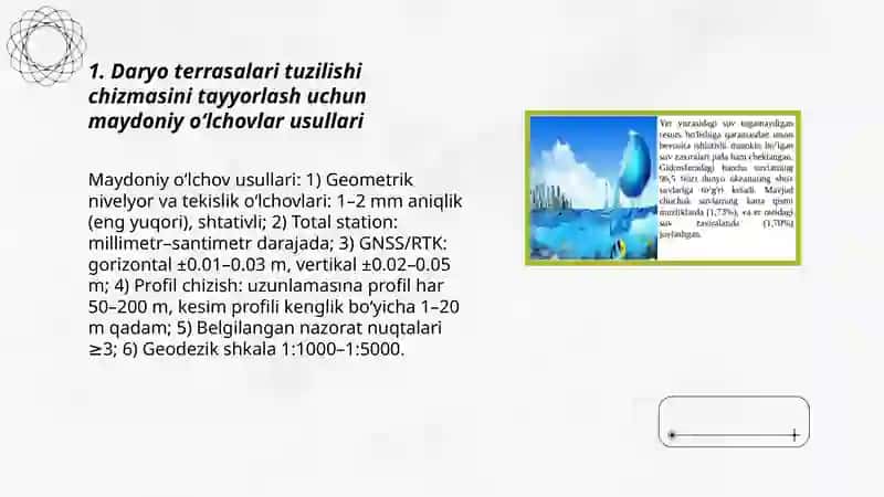 Daryo terrasalari tuzilishi chizmasini ishlash va tahlil qilish 3