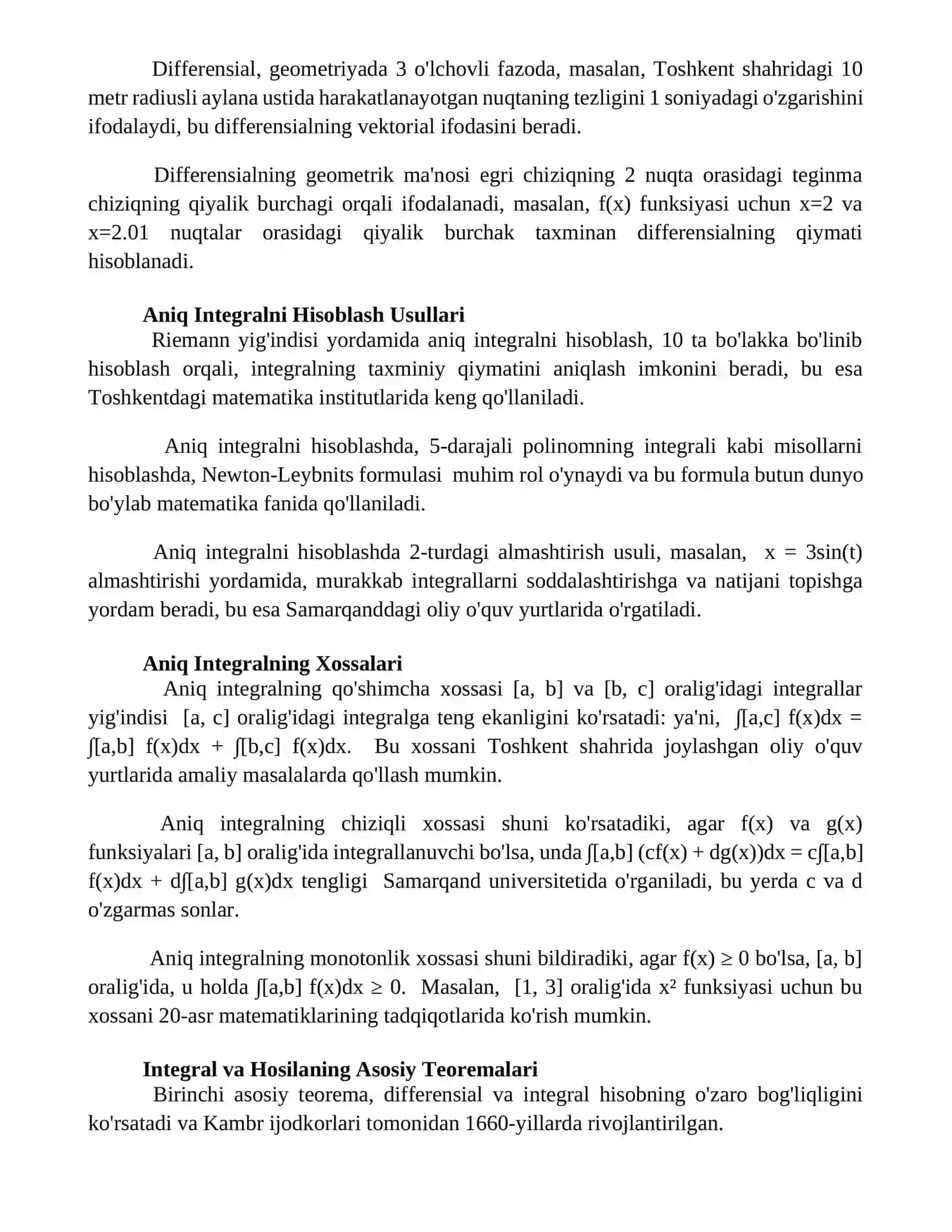 Differensial hisobning asosiy teoremalari rejali 3