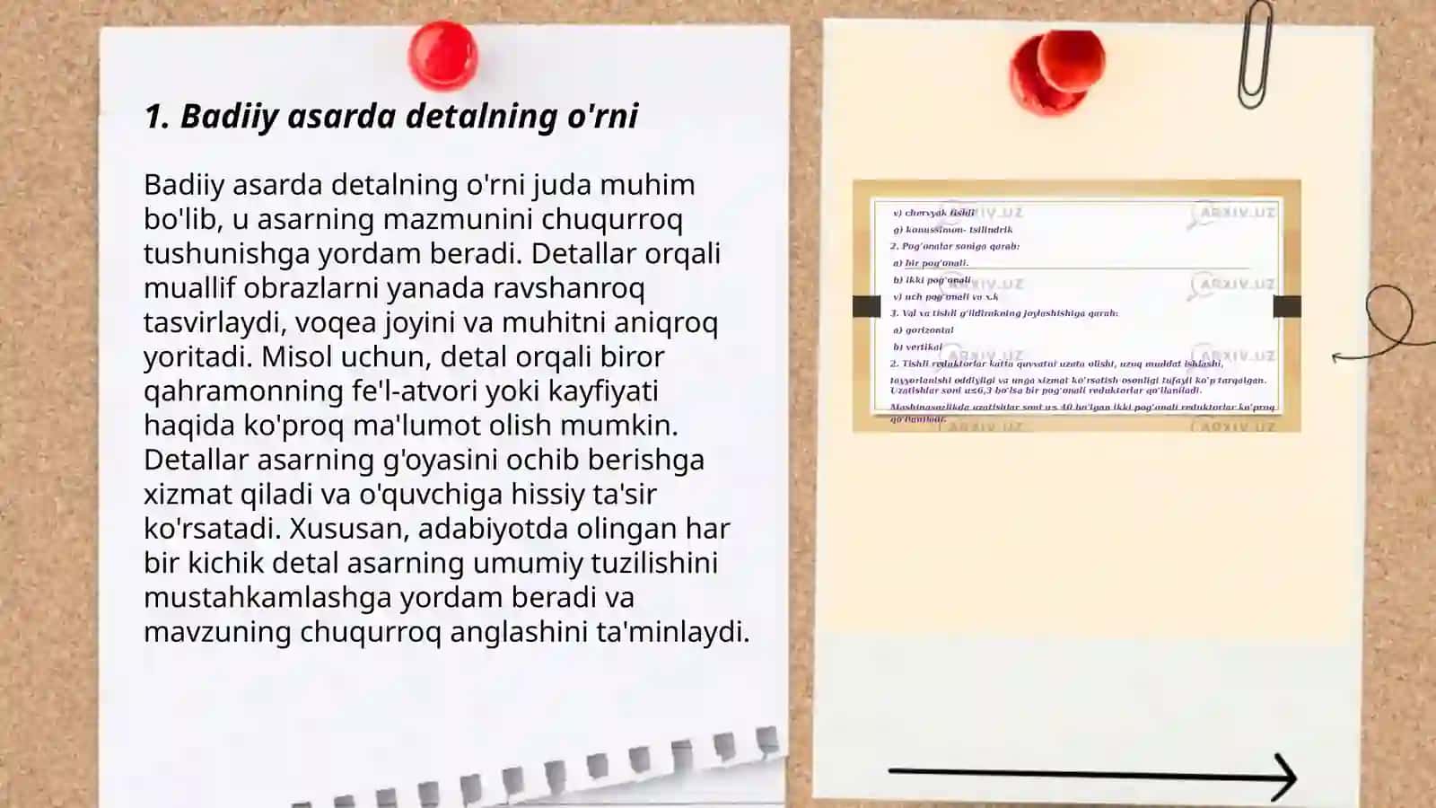 Badiiy asarda detal mavzusi 3
