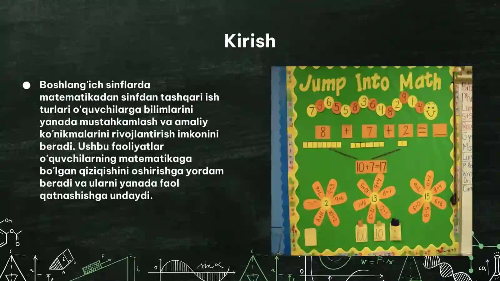 Mavzularni mustahkamlash uchun qo'shimcha faoliyat 3