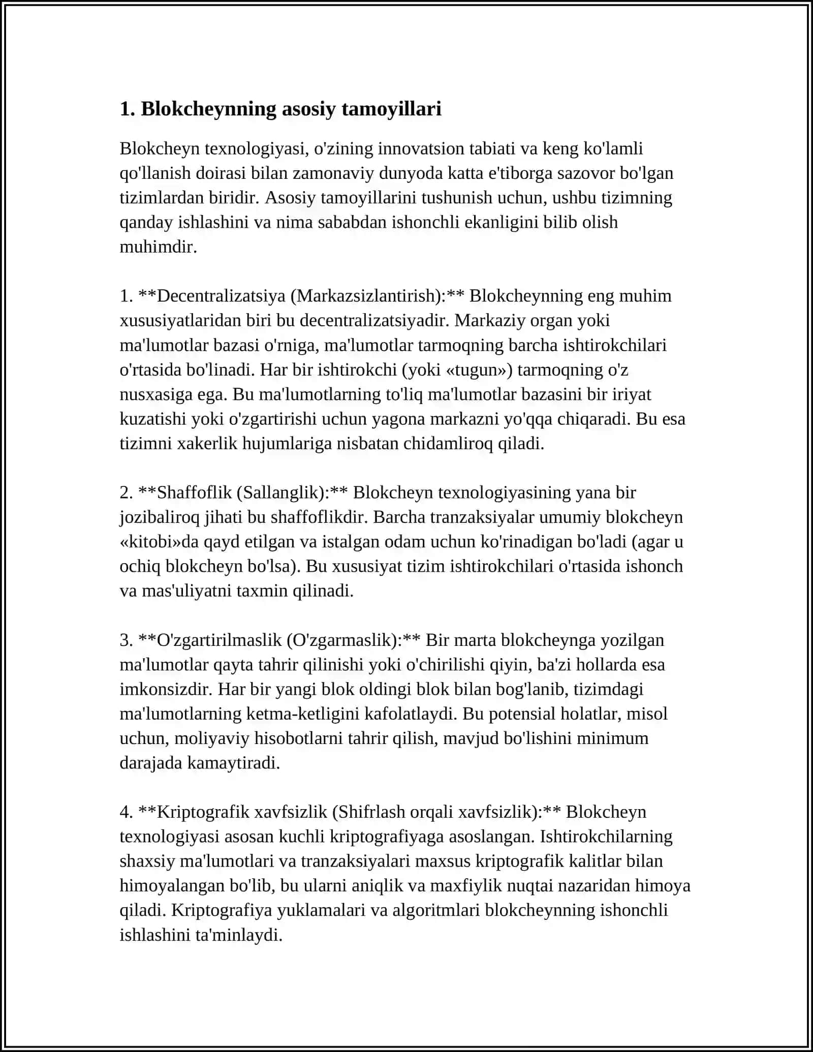 BLOKCHEYN TEXNOLOGIYASINI ISHLASH TAMOYILLARI 3