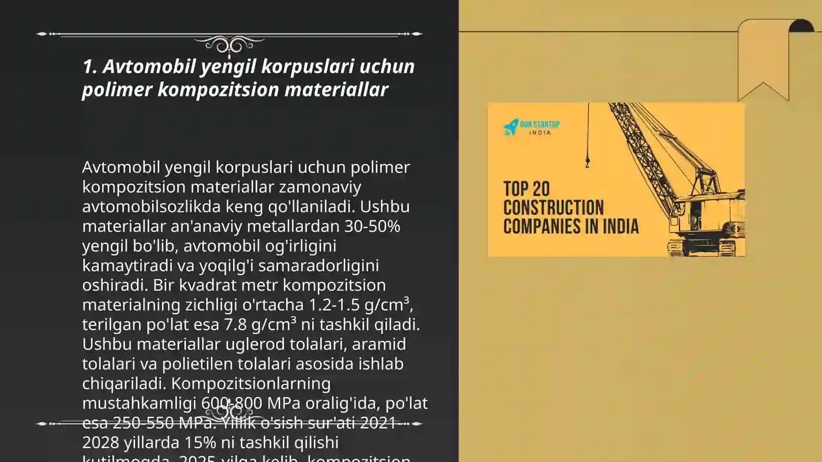 Polimer kompozitsion materiallarning qo'llanilishi 3