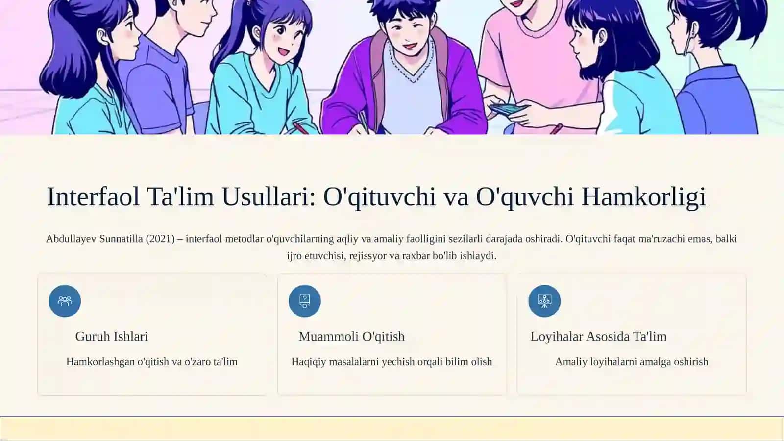Ta'limda Innovatsion Metodlar 3