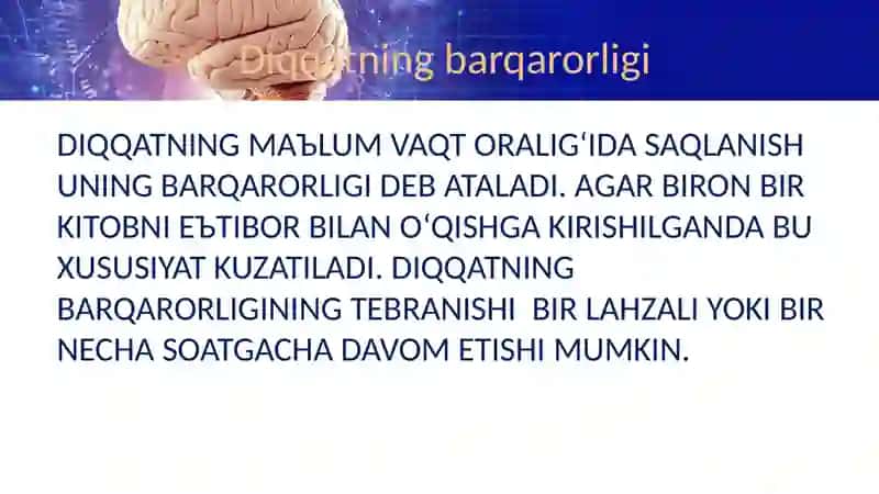 Diqqat konsentratsiyasini eksperimental o‘rganish 3