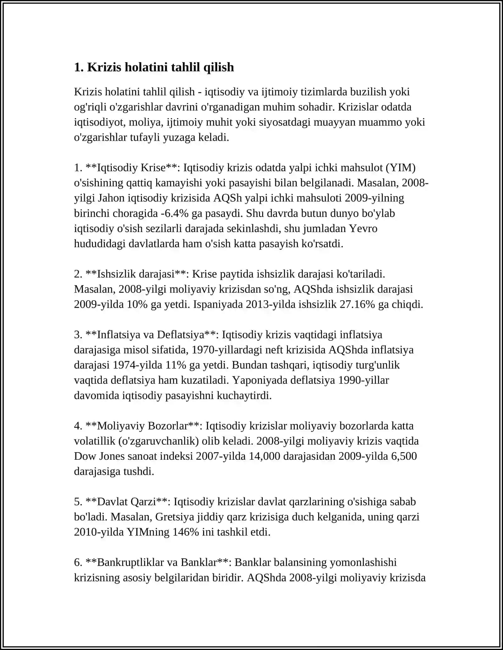 KRIZIS HOLATDA BO'LGAN BEMORGA MASLAHAT BERISH 3
