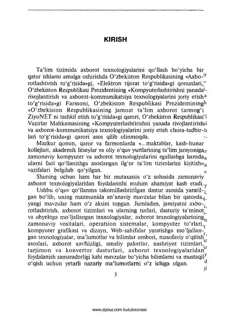 AXBOROT TEXNOLOGIYALARI 3