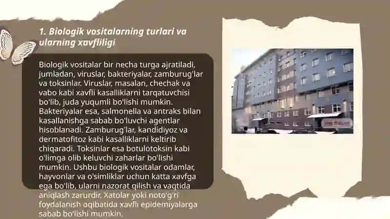 Biologik vositalar bilan zararlanish o'chog'ida tibbiy yordamni tashkillashtirish 3
