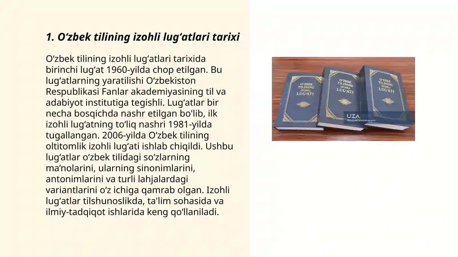 Oʻzbek tilining izohli lugʻatlari 3
