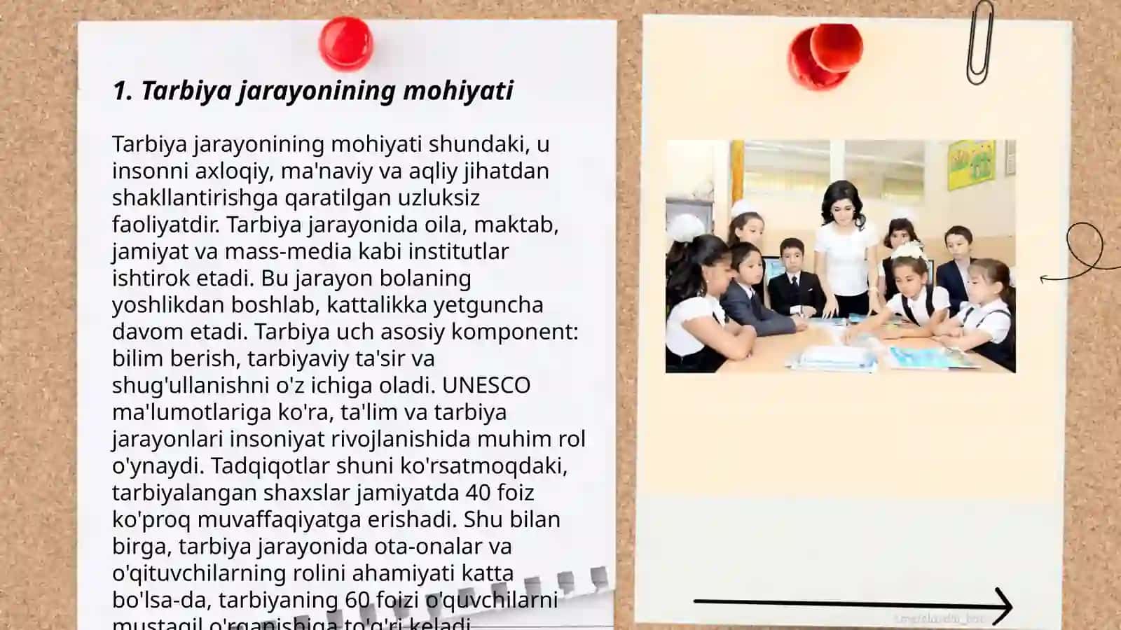 Tarbiya jarayonining mohiyati,mazmuni,tarbiya tamoyillari va metodlari 3