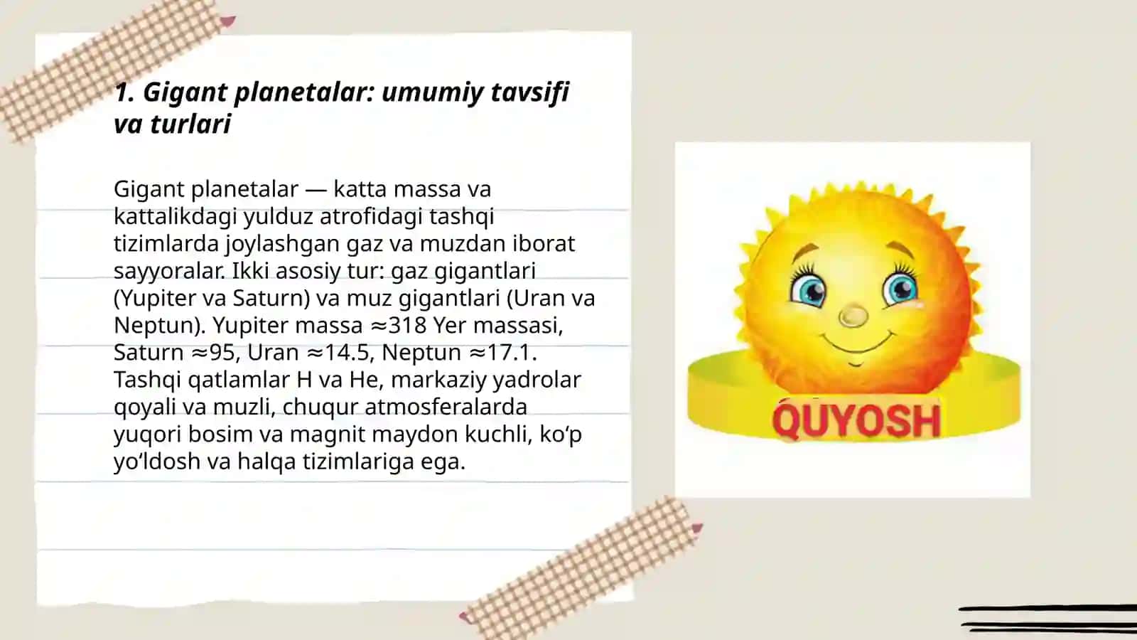 Gigant planetalar: umumiy tavsifi va turlari 3