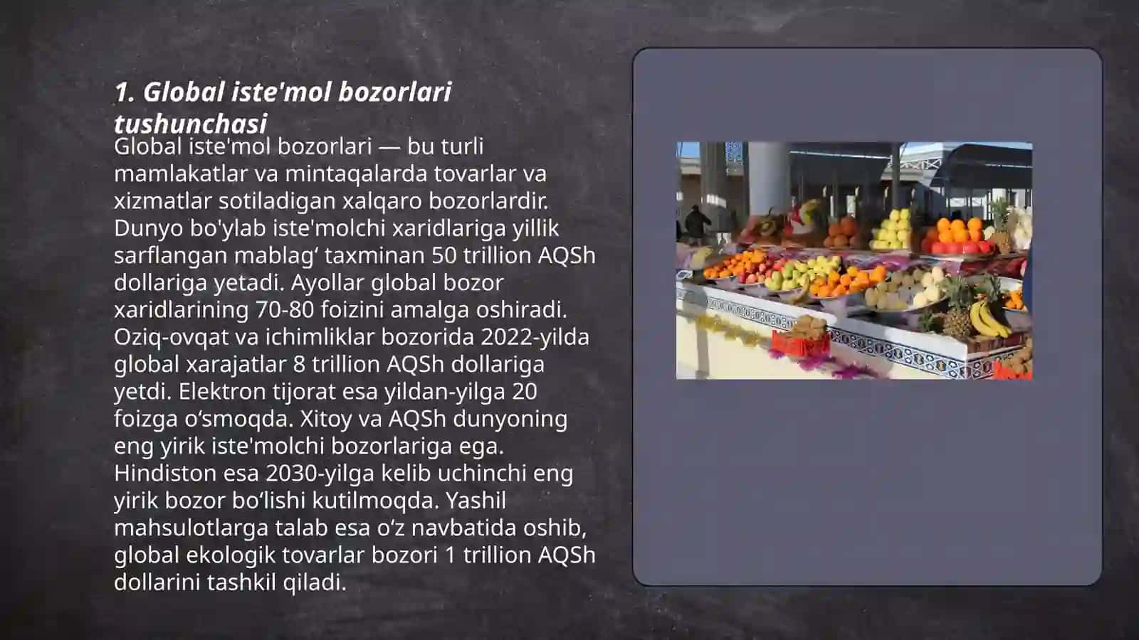Global istemol bozorlari: strukturasi va strategiyalari 3