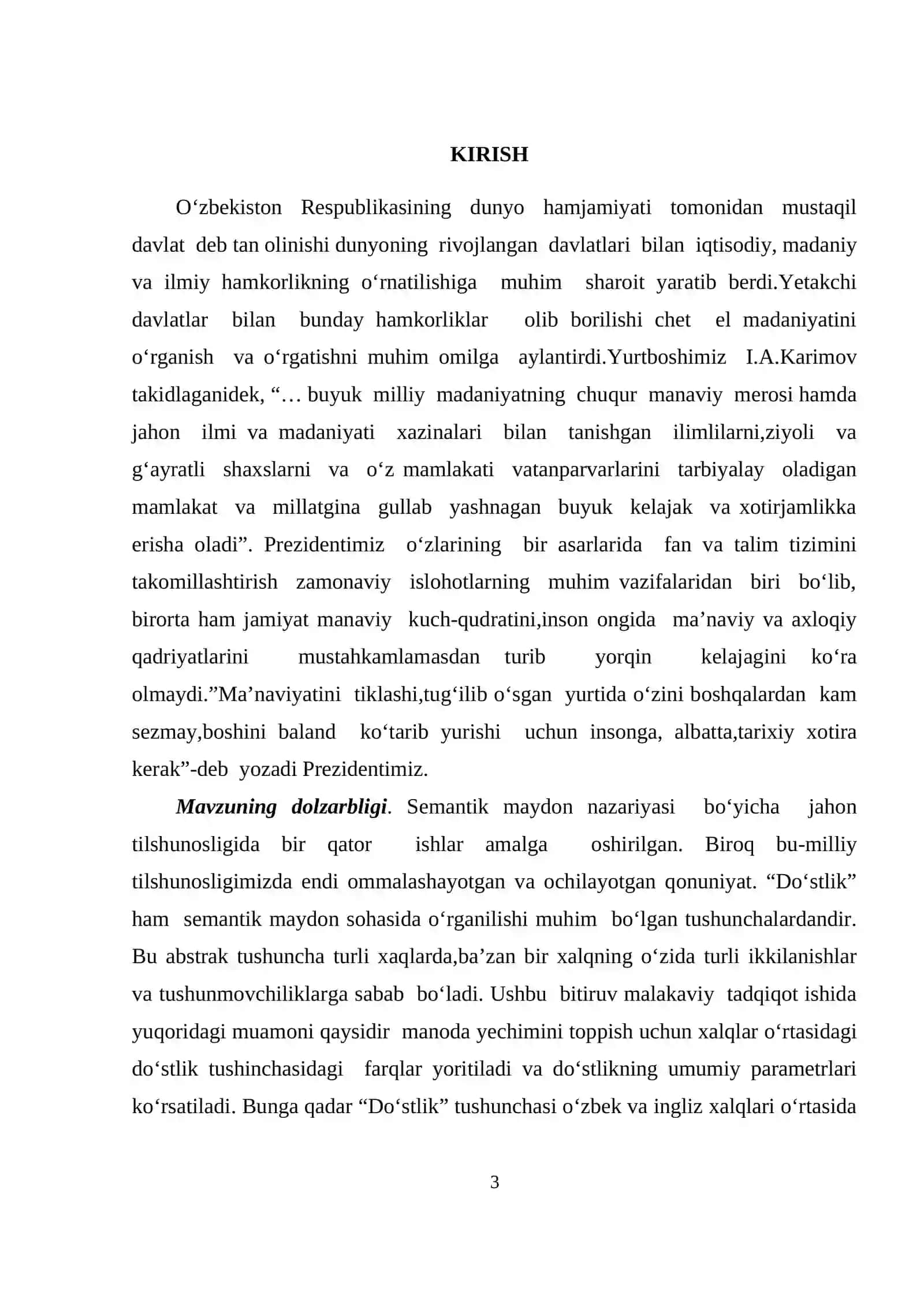 Do‘stlik tushunchasi 3