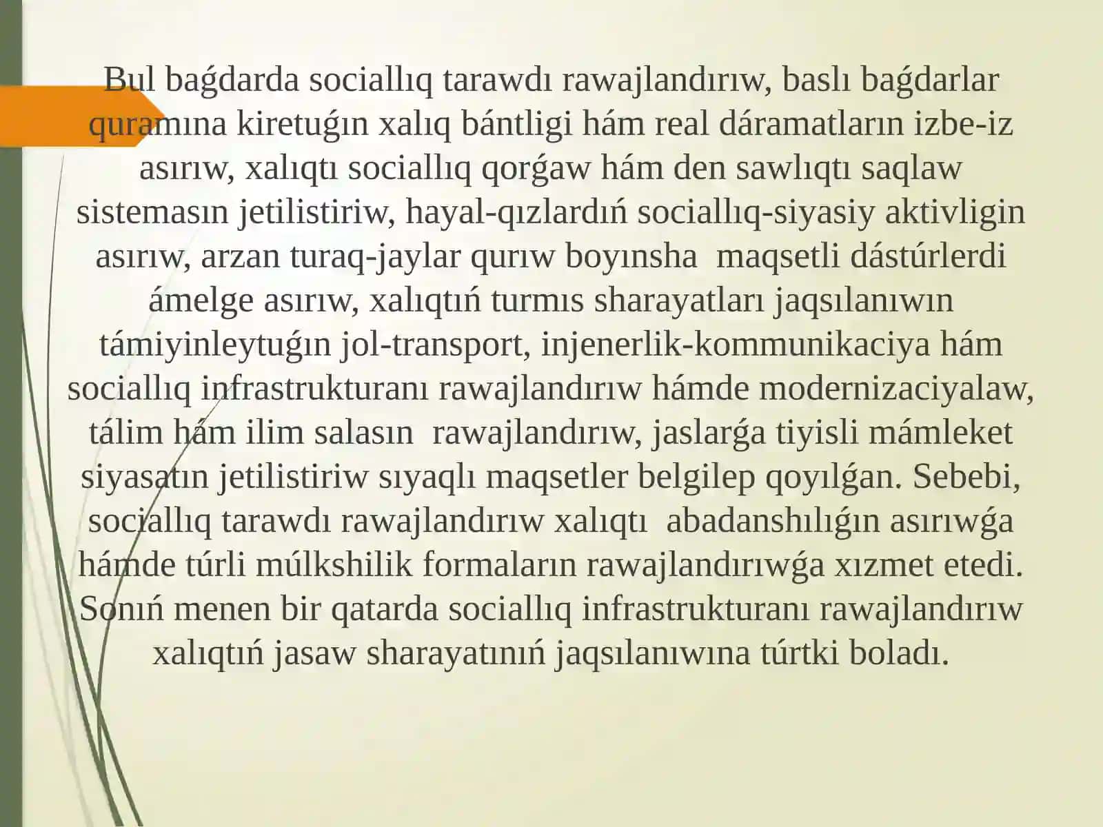 Ekonomika bakalavr tálim baǵdarı 4-kurs studentiUzaqbaeva Dilbar Adilbay 3