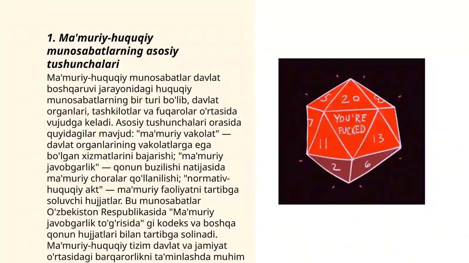 Ma'muriy-huquqiy munosabatlar tushunchasi va o'ziga xos xususiyatlari 3