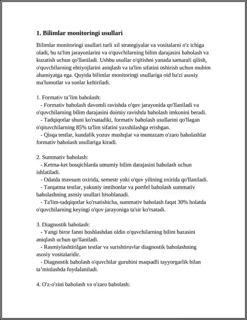 BILIMLARNI BAHOLASH TEXNOLOGIYALARI 3