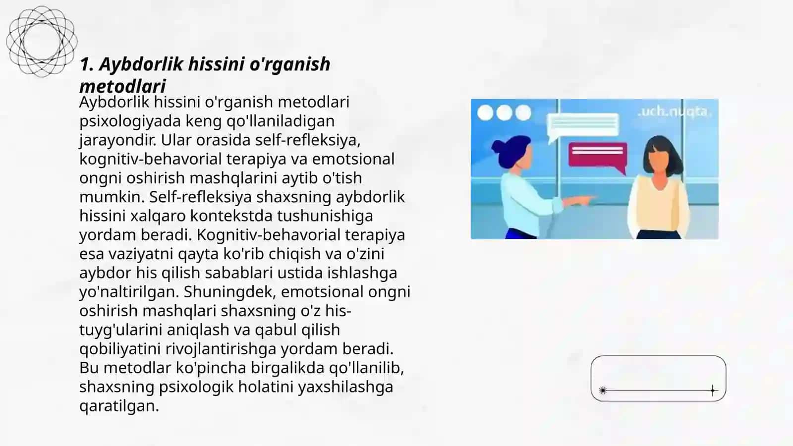 Aybdorlik hissini aniqlash metodikasi 3