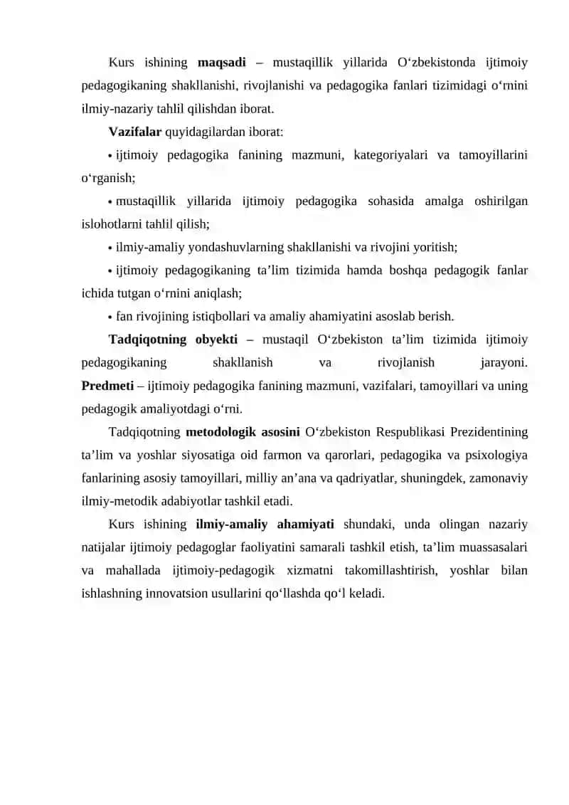 MUSTAQILLIK YILLARIDA IJTIMOIY PEDAGOGIKA FANINING SHAKLLANISHI VA RIVOJLANISHI 3