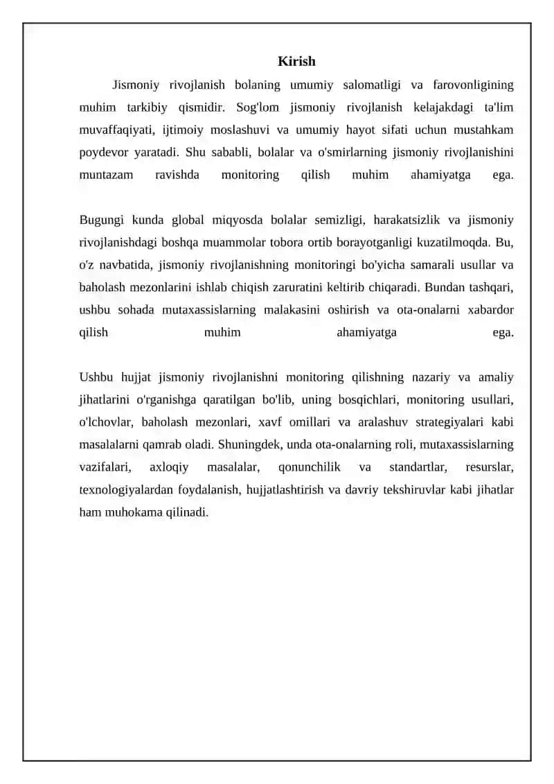 Jismoniy rivojlanish monitoringi: Asosiy tushunchalar va usullar 3
