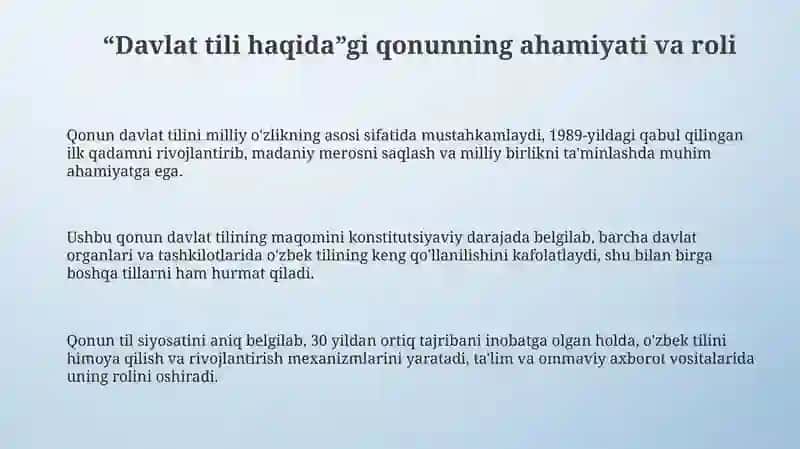 “Davlat tili haqida”gi qonun 3