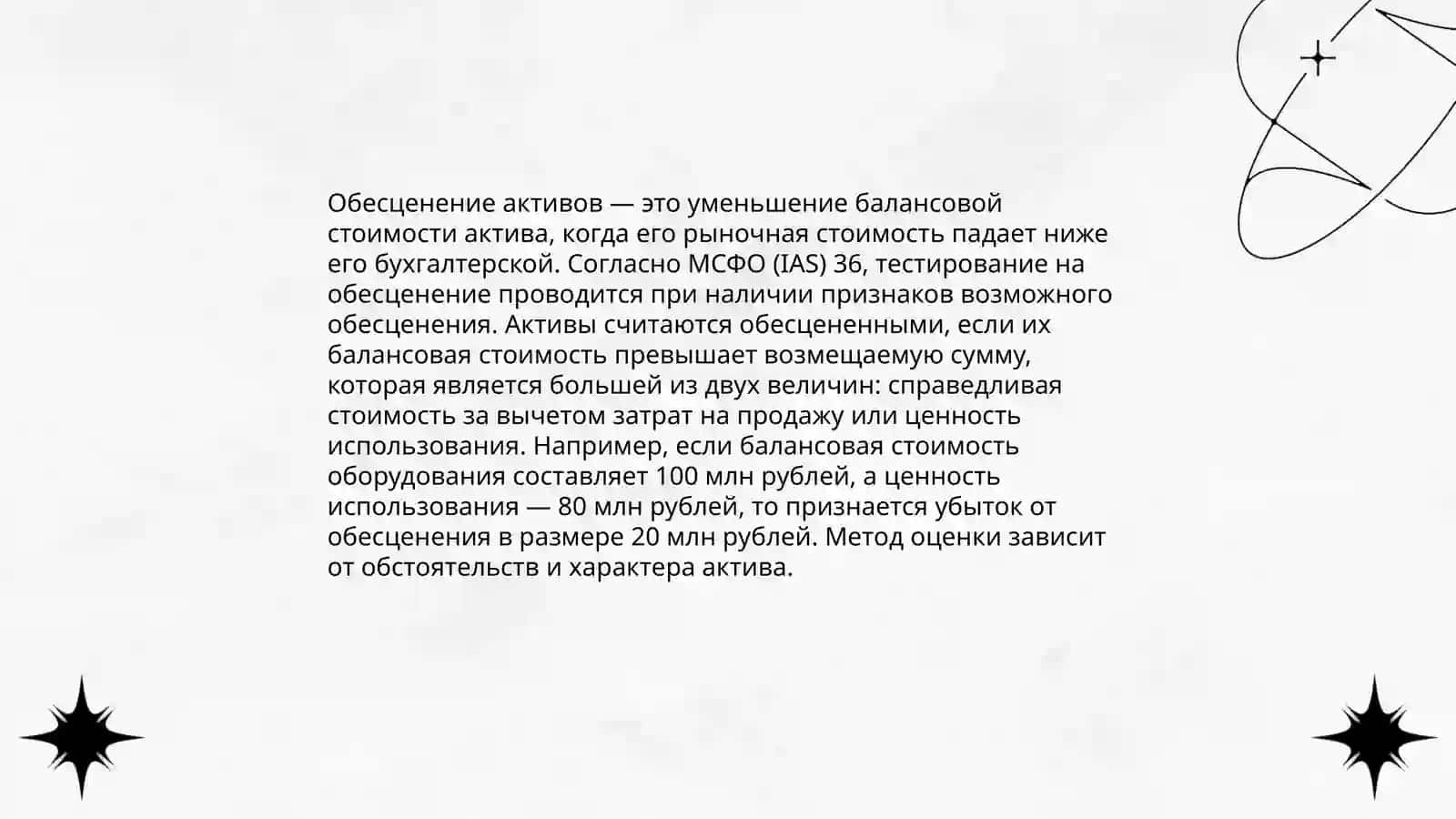 Обесценение активов 3