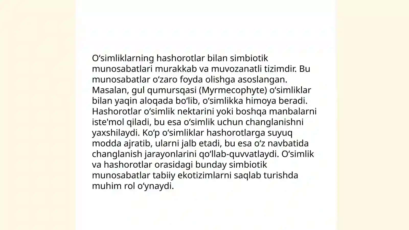 Oʻsimliklarning hashorotlar bilan bogʻliq xususiyatlari 3