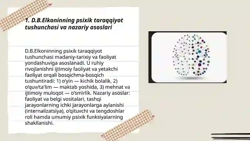Bolalar psixologiyasi va psixodiagnostikasi fanidan tayyorlagan taqdimot 3