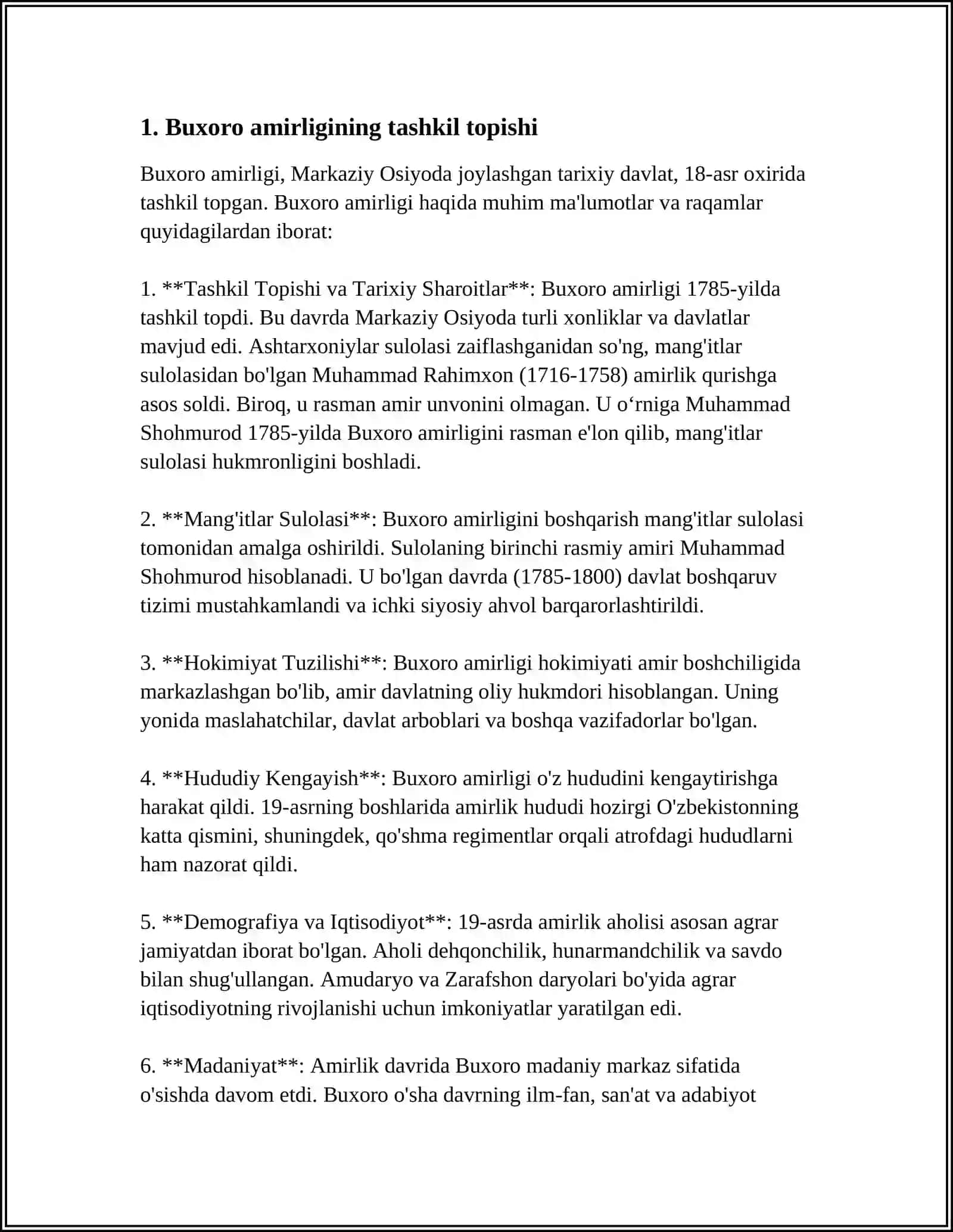 BUXORO AMIRLIGI TARIXI 3