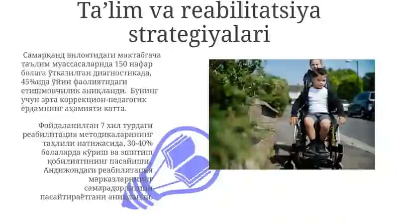 Maxsus yordamga muhtoj bolalarda rivojlanish nuqsonlari: chuqurligi 3
