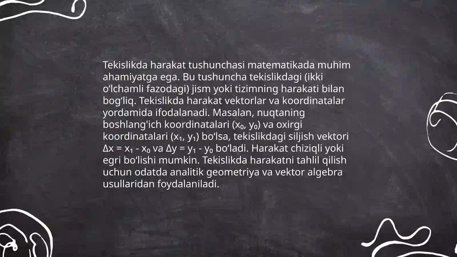 Tekislikda geometrik almashtirishlar. Harakat va parallel koʻchirish 3