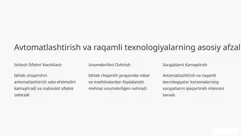 Avtomatlashtirish va Raqamli Texnologiyalar 3