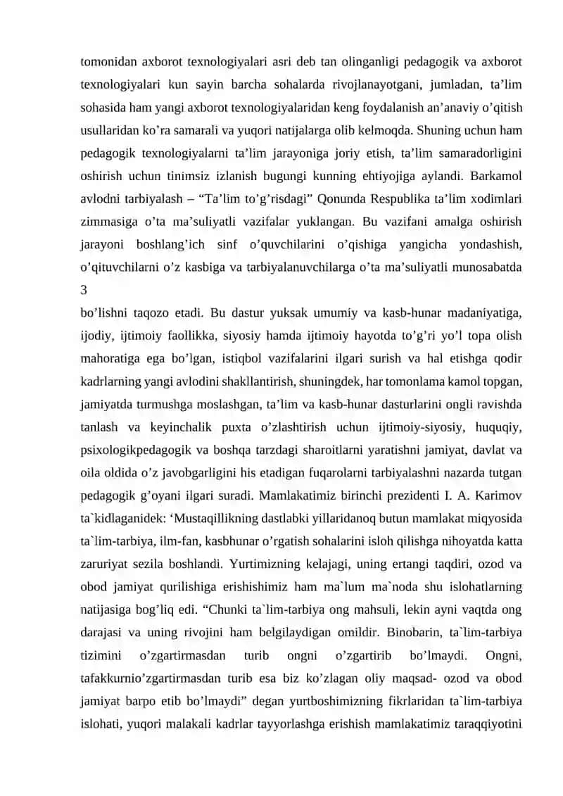 O'quvchilarning O'qishga Bo'lgan Qiziqishi 3