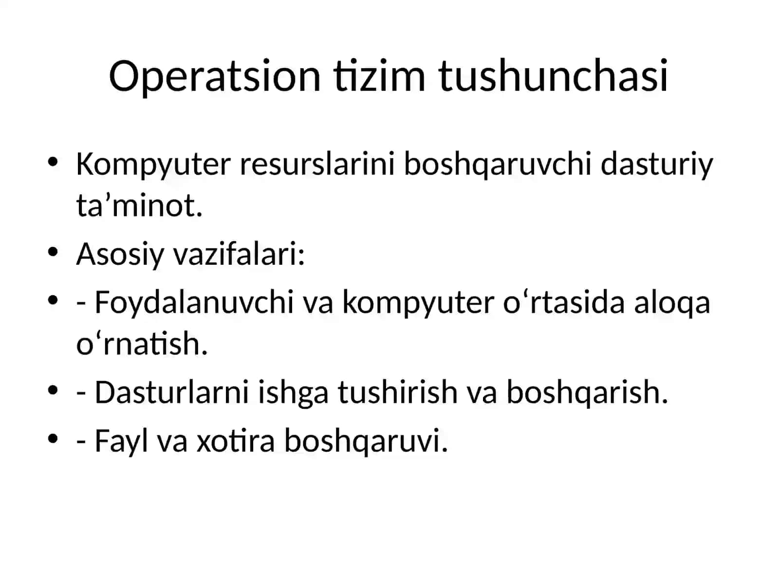MS Windows operatsion tizimi va uning imkoniyatlari 3