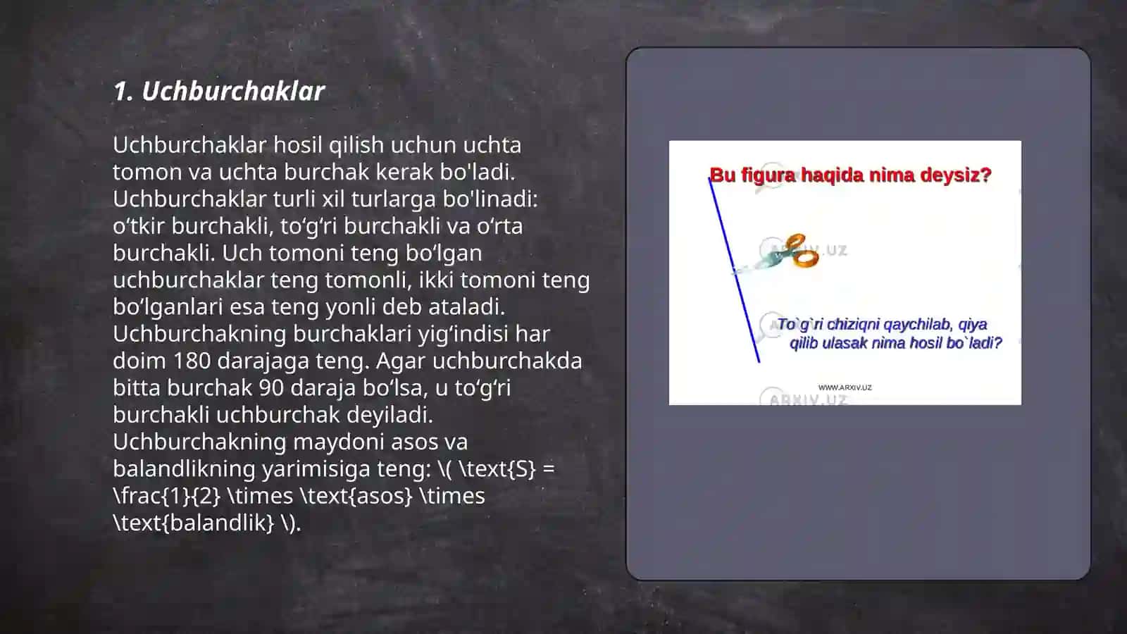 Uchburchaklar 3