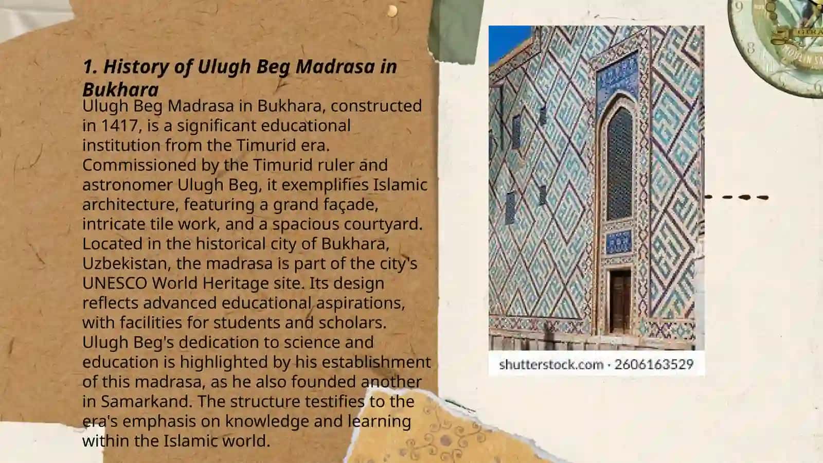Ulugh Beg Madrasa in Bukhara 3