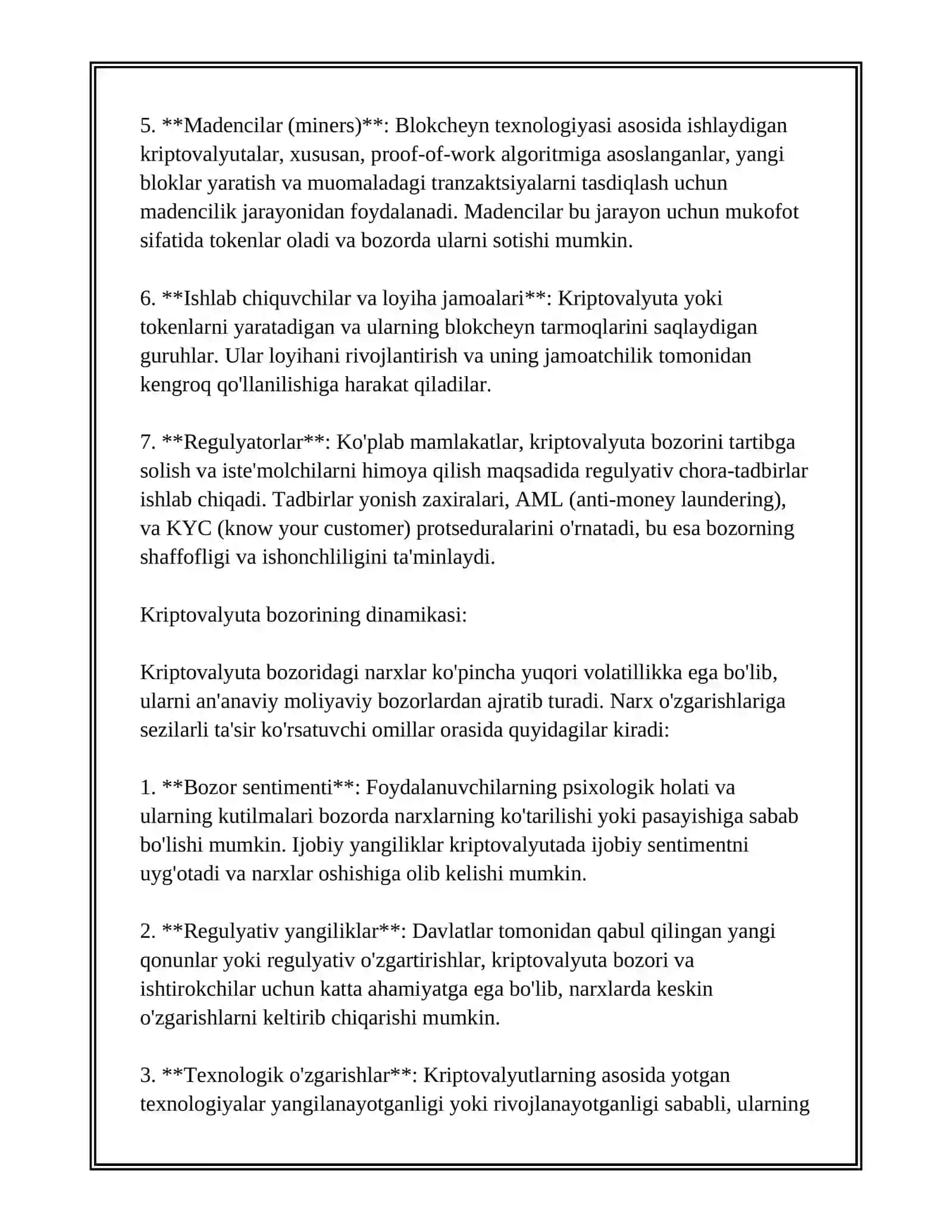 Kriptovalyuta Savdo Jarayonlari va Bozor Dinamikasi 3