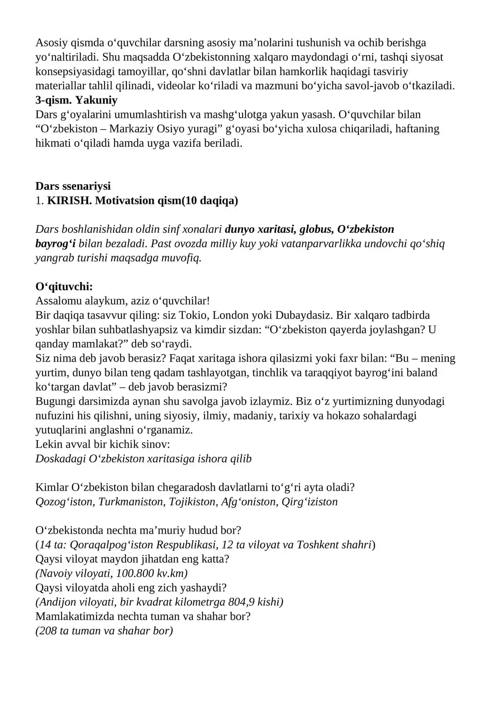Kelajak soati 9-mavzu 3