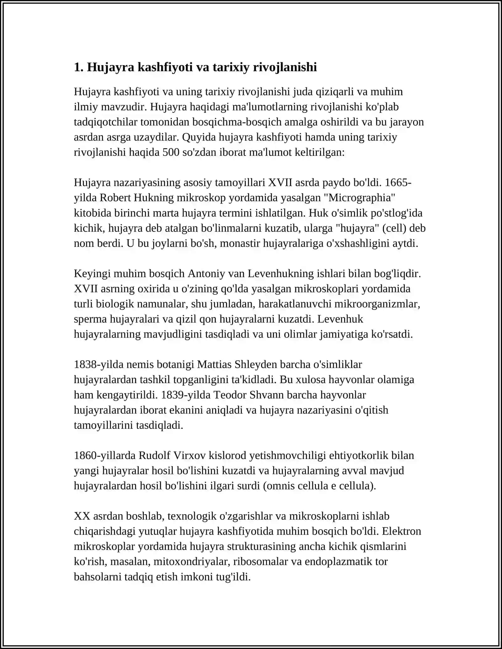 Hujayraning Tuzilishi. Hujayra Nazaryasi 3