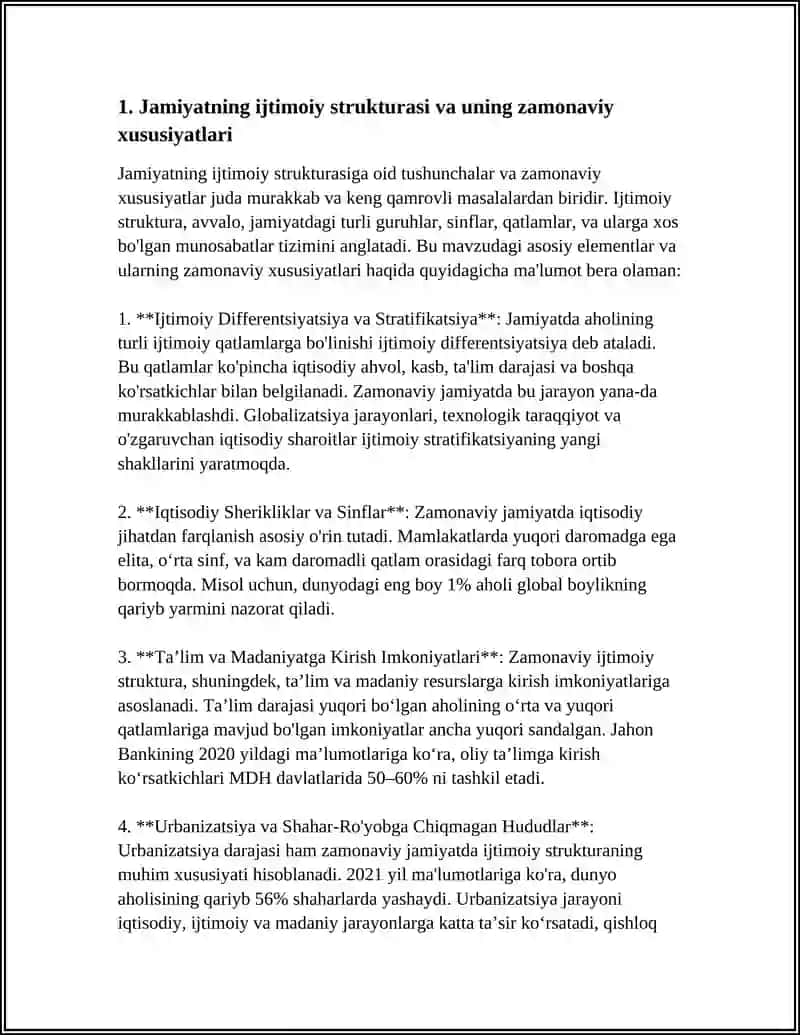 Jamiyatning ijtimoiy strukturasi va uning zamonaviy xususiyatlari 3