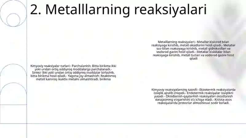 Kimyoviy Reaksiyalarning Tasnifi 3