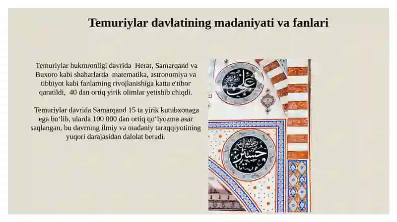 Temuriylar Davri Tarixining Zamonaviy Talqini 3