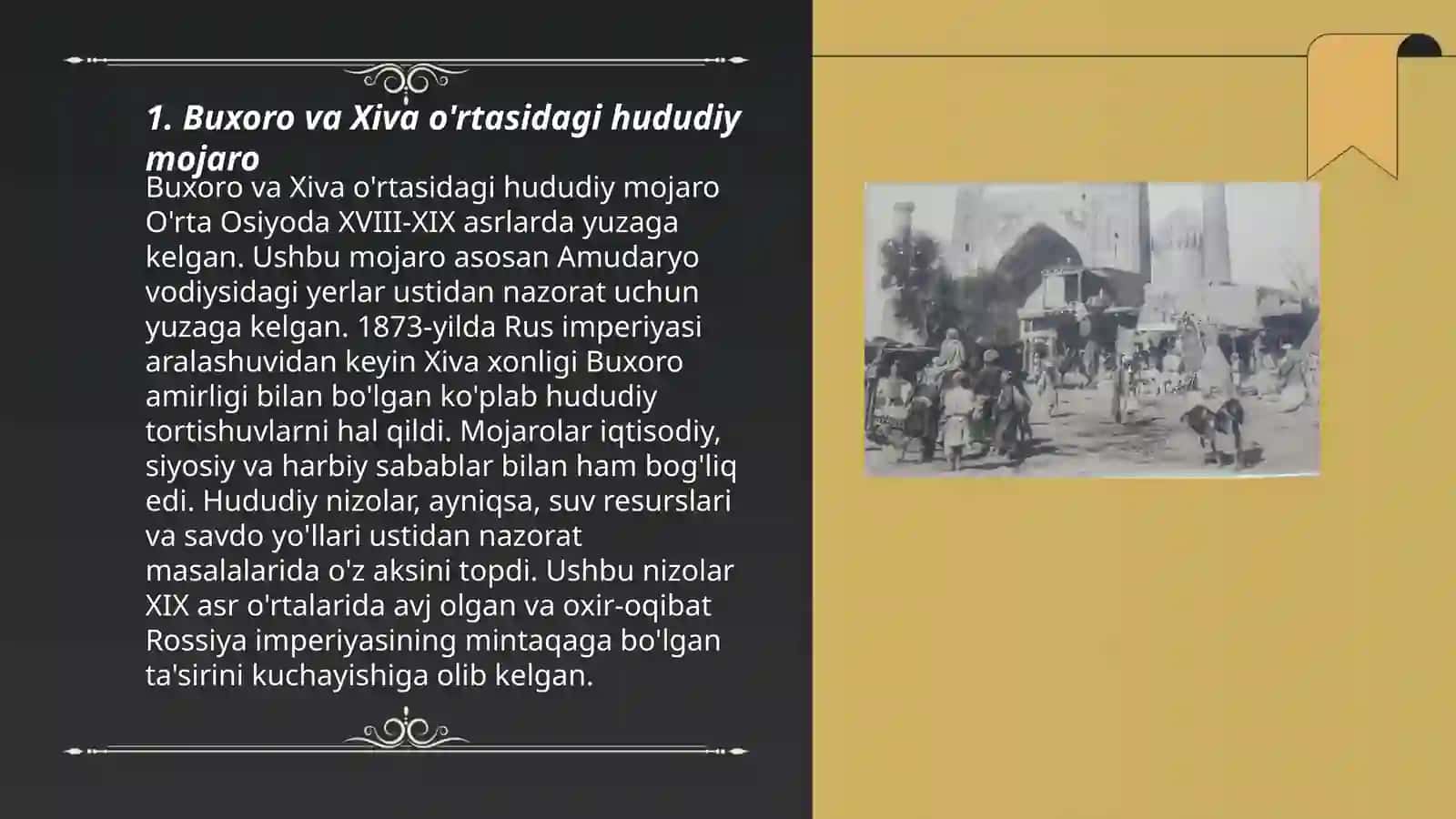 Buxoro va Xiva o'rtasidagi hududiy mojaro 3