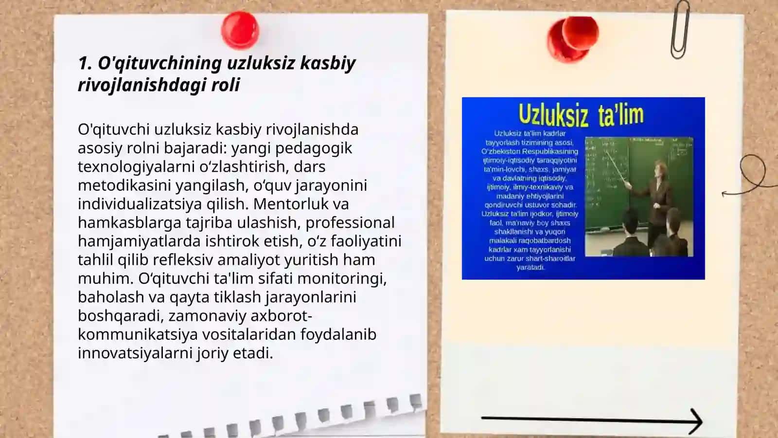 O'qituvchining uzluksiz kasbiy rivojlanishdagi roli 3