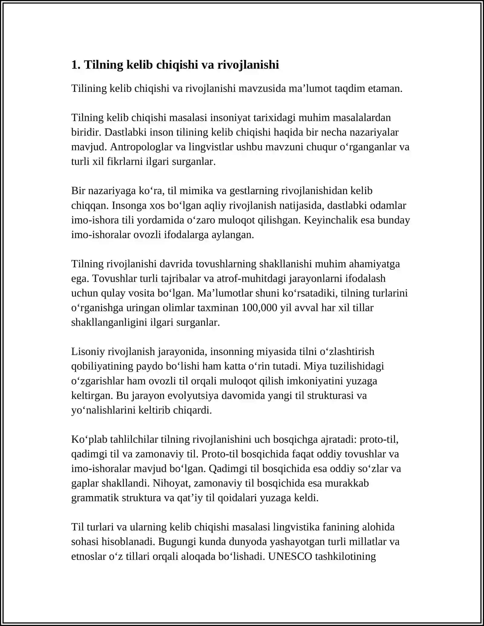 HUSENOVA FARANGIZNING TILSHUNOSLIK FANIDAN MUSTAQIL TALIM ISHI 3