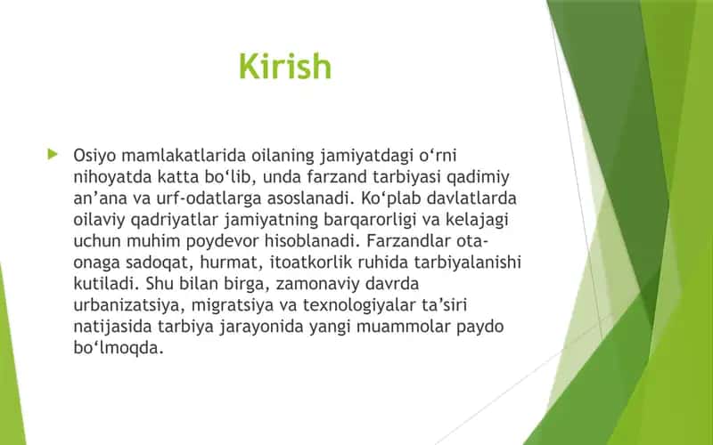 Osiyo davlatlari oilalarida farzand tarbiyasi muammolari 3